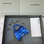 BLN-Ciaga Hourglass Mini Handbag With Chain In Light Blue, For Women,  Bags 4.7in/12LO