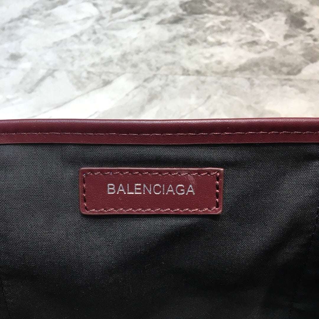 BLN-Ciaga Navy XS Tote Bag In Dark Red, For Women,  Bags 12.6in/32LO