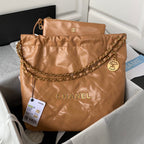 CHL -  22 Handbag Gold Hardware Shiny Camel For Women Handbags, Shoulder Bags 16.5in/38LO AS3261 B08037 NB356