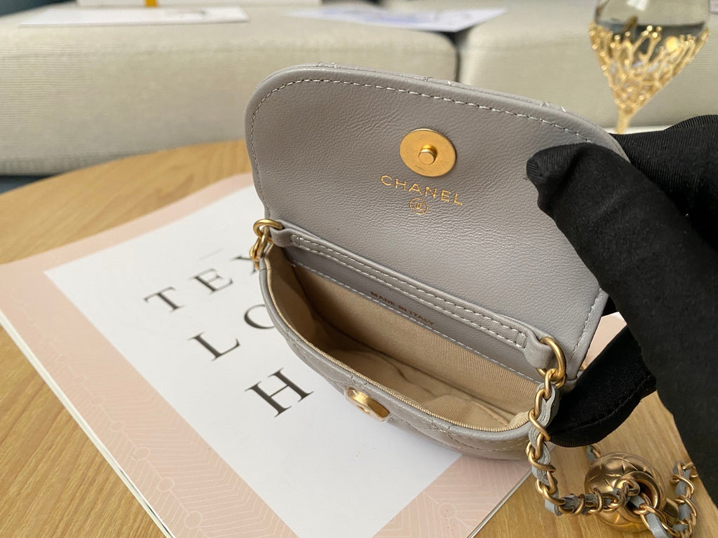 CHL - Mini 1889 Unblocked Metal Ball Grey Bag For Women 9LO/3.5in