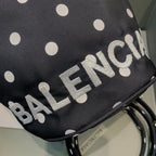 BLN-Ciaga Le Cagole Medium Bucket Bag In Black, For Women,  Bags 11.8in/30LO
