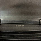 BLN-Ciaga Hourglass Wallet Bag In Black, For Women,  Bags 8in/20LO