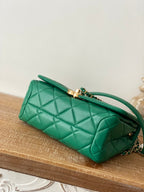 CHL - Large Flap Green Bag For Women 23LO/9in
