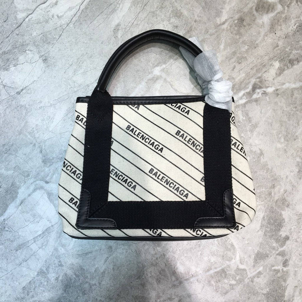 BLN-Ciaga Navy XS Tote Bag In White, For Women,  Bags 12.6in/32LO