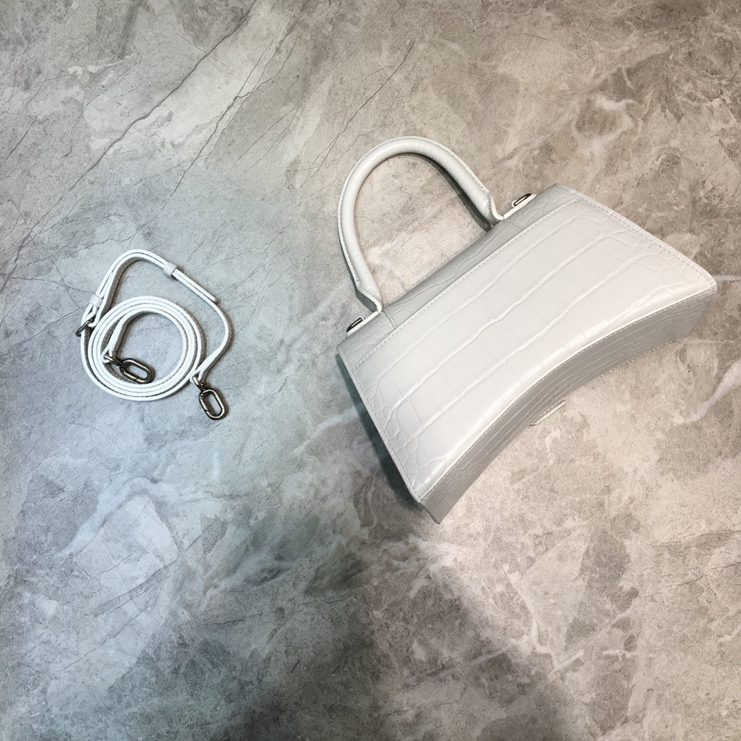 BLN-Ciaga Hourglass Small Handbag In White, For Women,  Bags 9in/23LO 5935461LR6Y9016