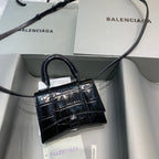 BLN-Ciaga Hourglass Mini Handbag In Black, For Women,  Bags 4.7in/12LO