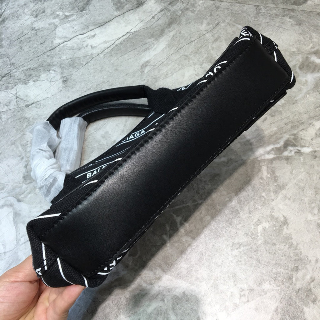 BLN-Ciaga Navy XS Tote Bag In Black, For Women,  Bags 12.6in/32LO