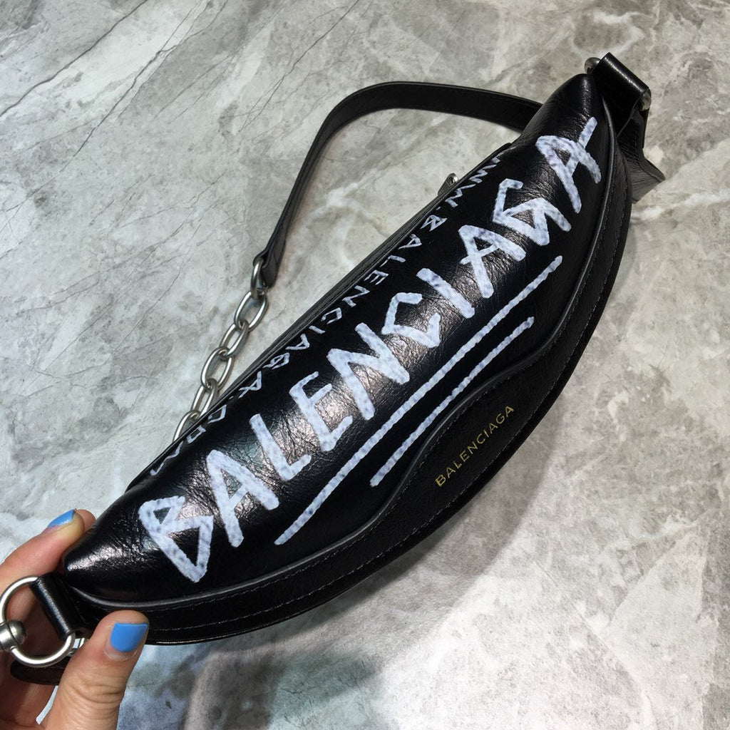 BLN-Ciaga Souvenir XS Belt Bag In Black, For Women,  Bags 9.5in/24LO