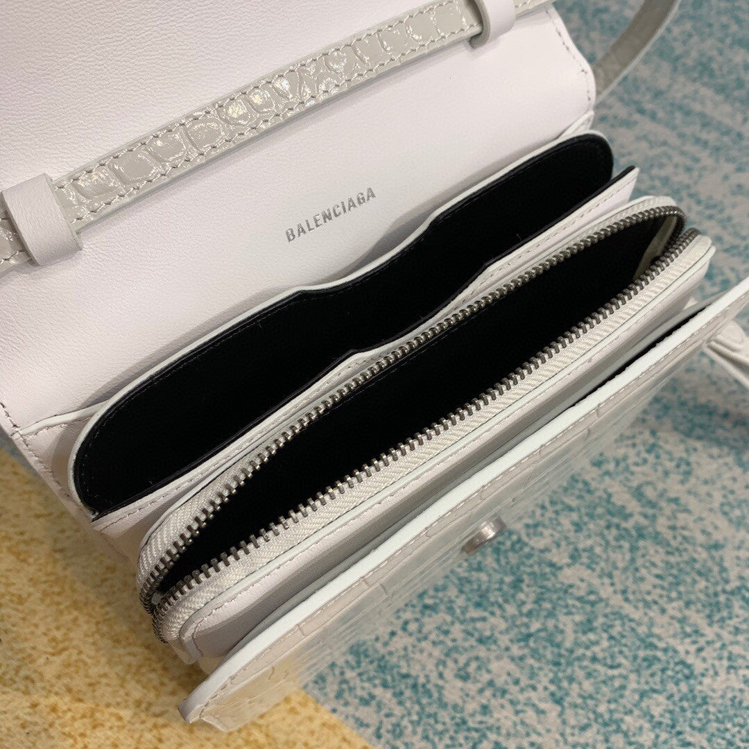 BLN-Ciaga Bolso Bandolera B In White, For Women,  Bags 7in/18LO