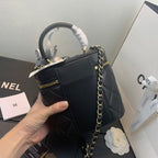 CHL - Vanity Case Gold Hardware Black For Women Handbags, Shoulder Bags 7.9in/20LO AS2061 