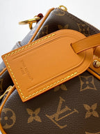 LV M14026 Keepall Bandoulière Cargo 25 Brown Monogram Caflskin GHW
