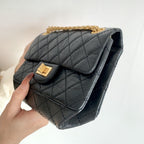 CHL - Mini 2.55 Handbag Black For Women Gold Toned Hardware 7.8in/20LO AS0874 Y04634 94305