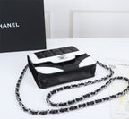 CHL -  19 Handbag 7in/18LO Black/White For Women