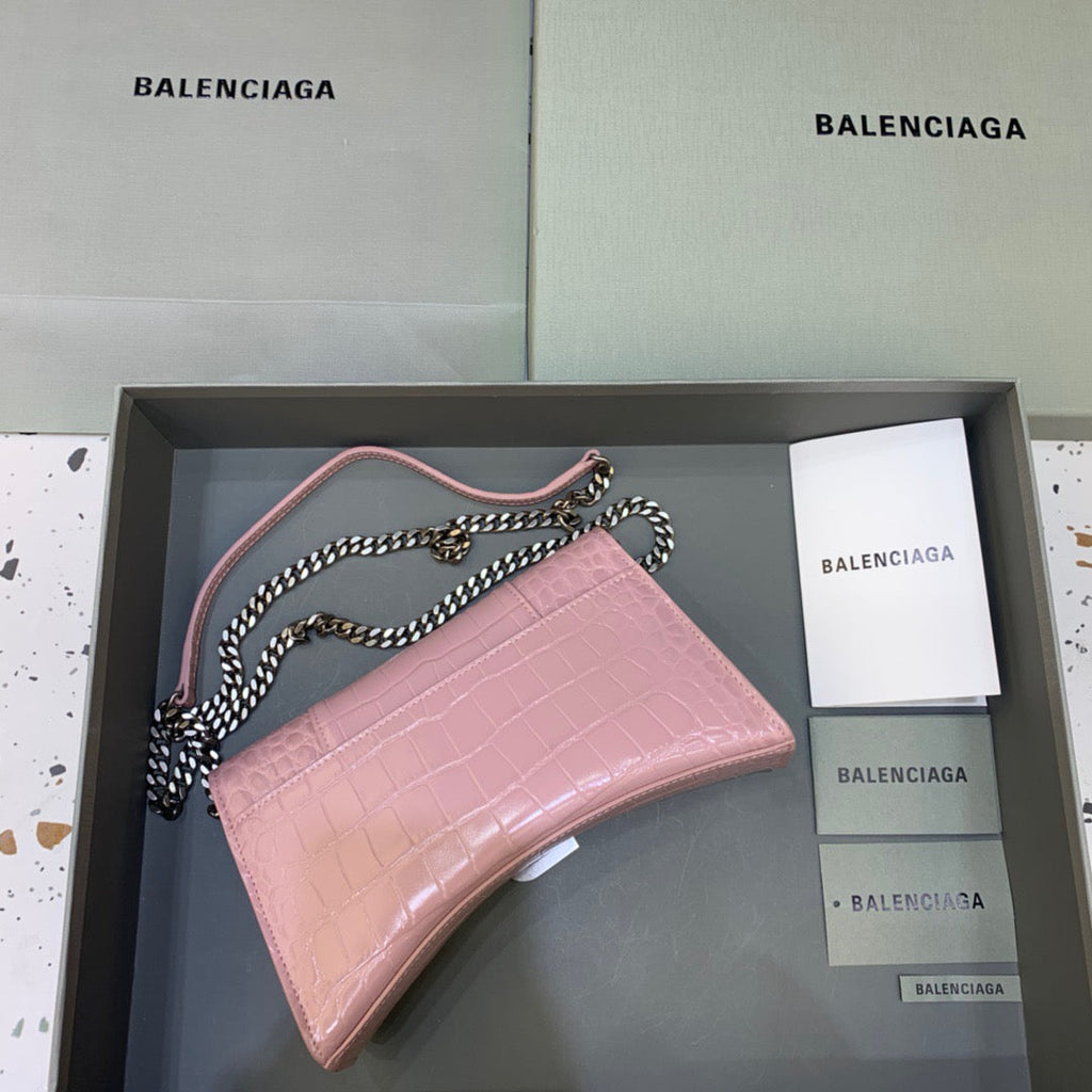 BLN-Ciaga Hourglass Wallet On Chain in Light Pink, For Women,  Bags 9in/23LO