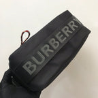 B-Berry - BB  Logo Detail Nylon Crossbody Bag Black For Men, Bags 8.7in/22LO