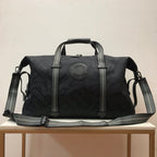 B-Berry - BB  Monogram Recycled Polyester Jacquard Holdall Black For Men, Bags 19.7in/50LO