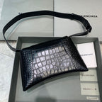 BLN-Ciaga Downtown Small Shoulder Bag In Black, For Women,  Bags 11.8in/30LO