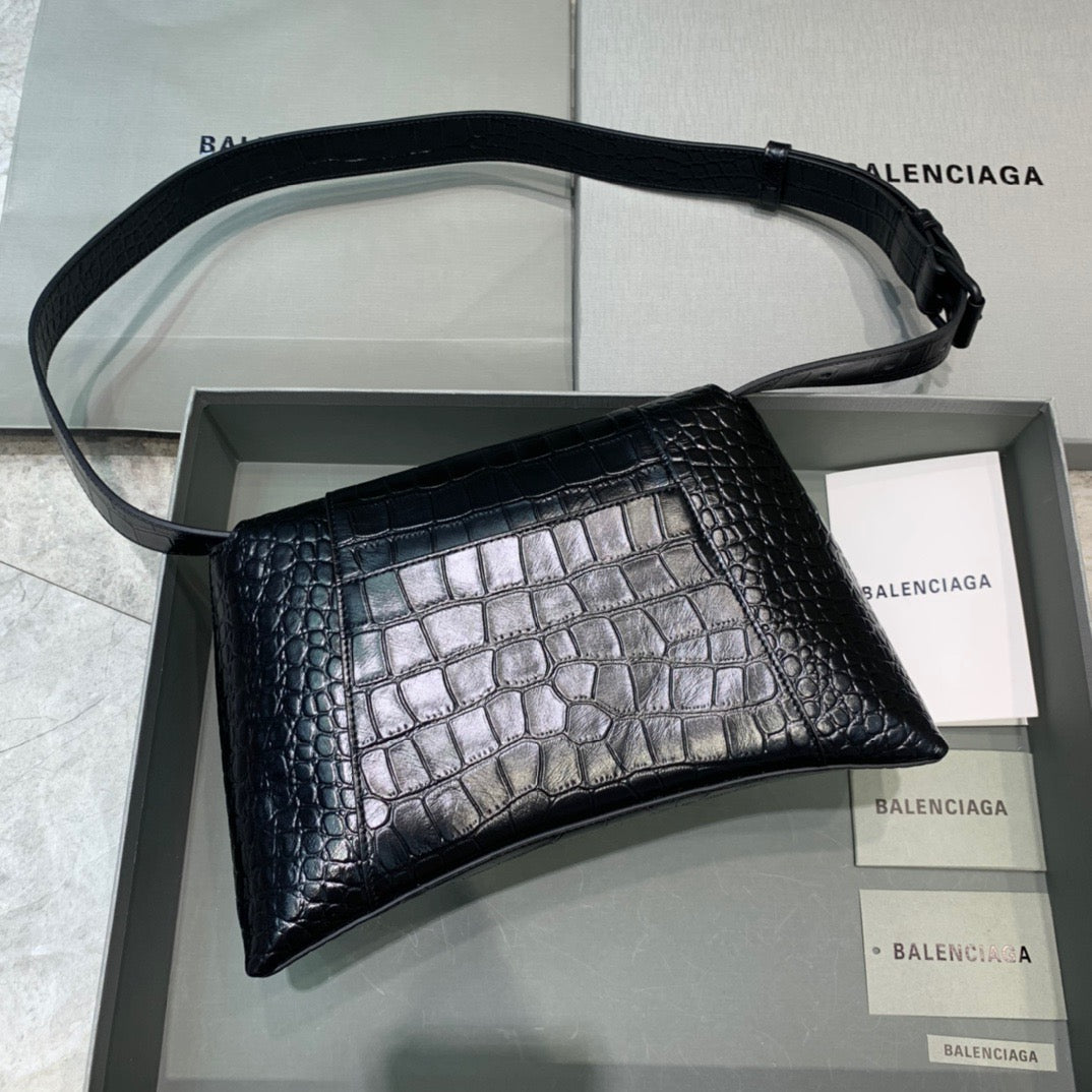 BLN-Ciaga Downtown Small Shoulder Bag In Black, For Women,  Bags 11.8in/30LO