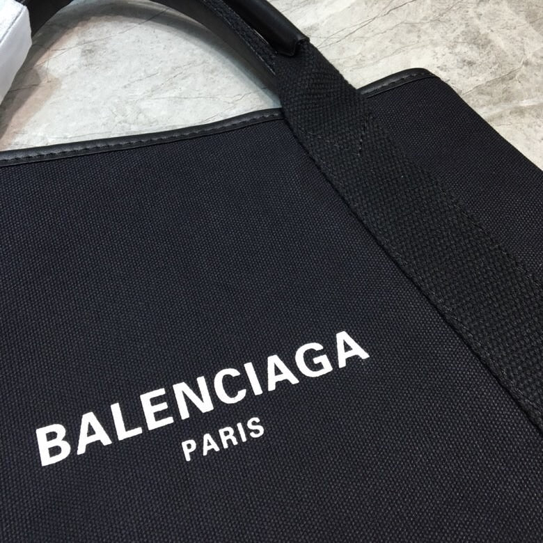 BLN-Ciaga Navy Medium Cabas Tote Bag In Black, For Women,  Bags 14.1in/36LO