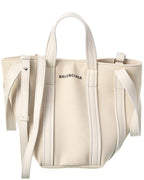 Blnciaga Everyday 2.0 XS North-South Canvas & Leather Tote
