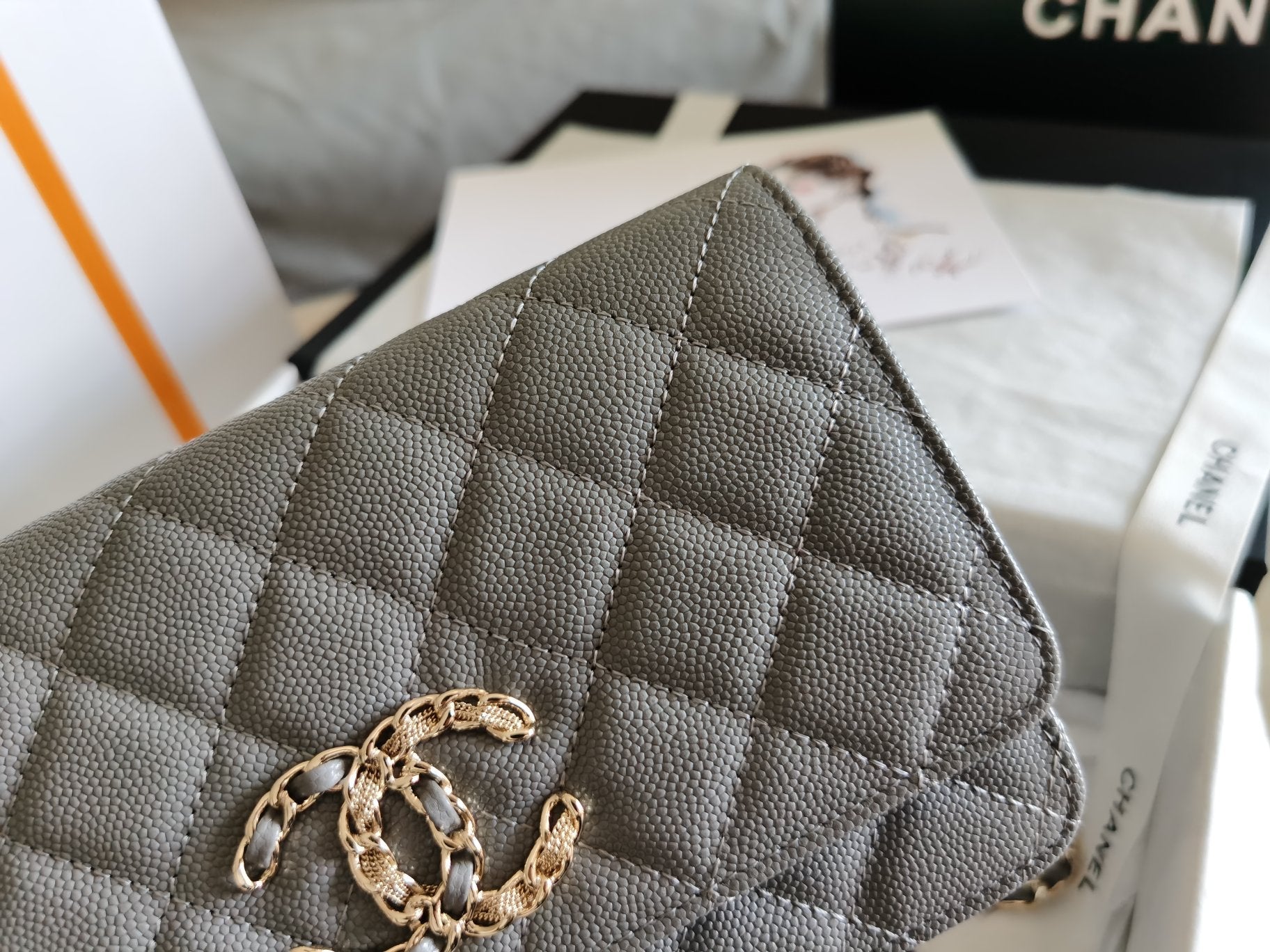 CHL - Mini Flap Bag Grey For Women 7.2in/18.5LO