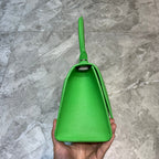 BLN-Ciaga Hourglass Small Handbag In Green, For Women,  Bags 9in/23LO