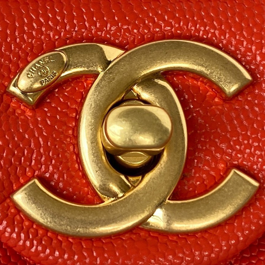 CHL - Mini Flap Bag With Top Handle Gold Hardware Red For Women Handbags, Shoulder Bags 7.9in/20LO AS2431 