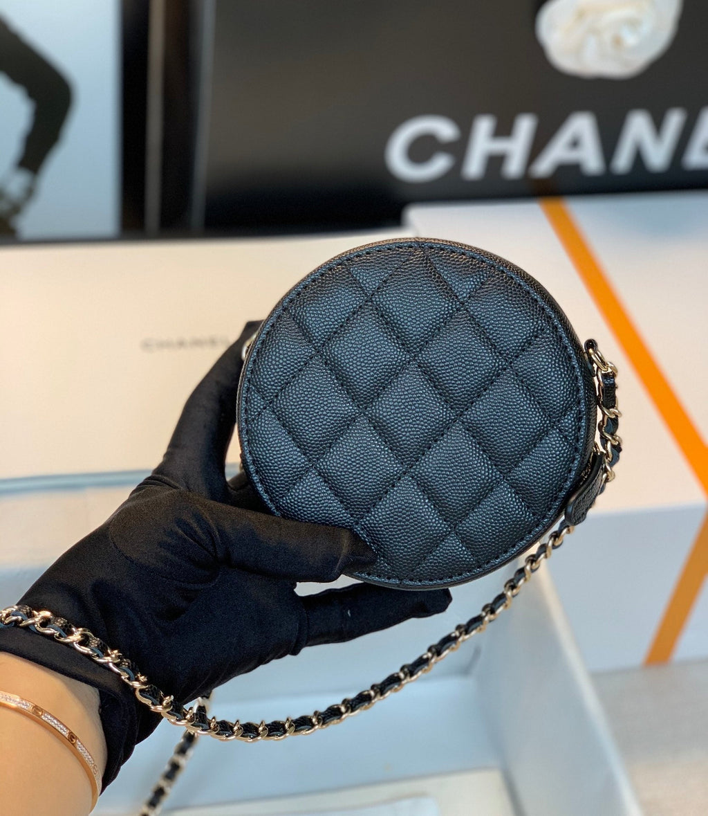 CHL - Round Bag Crossbody  Black For Women 4.7in/12LO