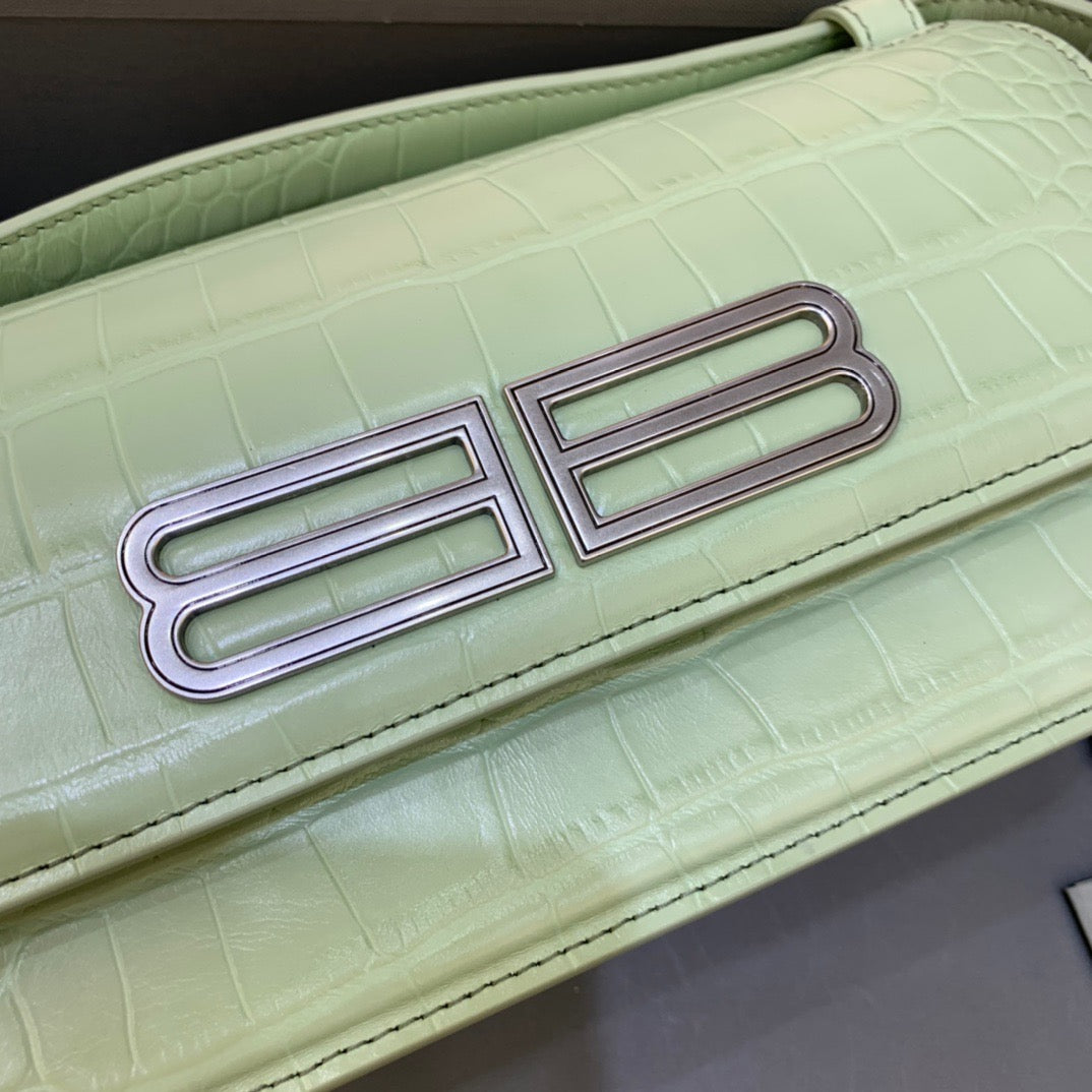 BLN-Ciaga Gossip Small Shoulder Bag Light Green, For Women,  Bags 9.1in/23LO
