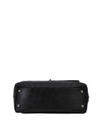 CHNL -  Medium Chevron So Black Coco Handle.