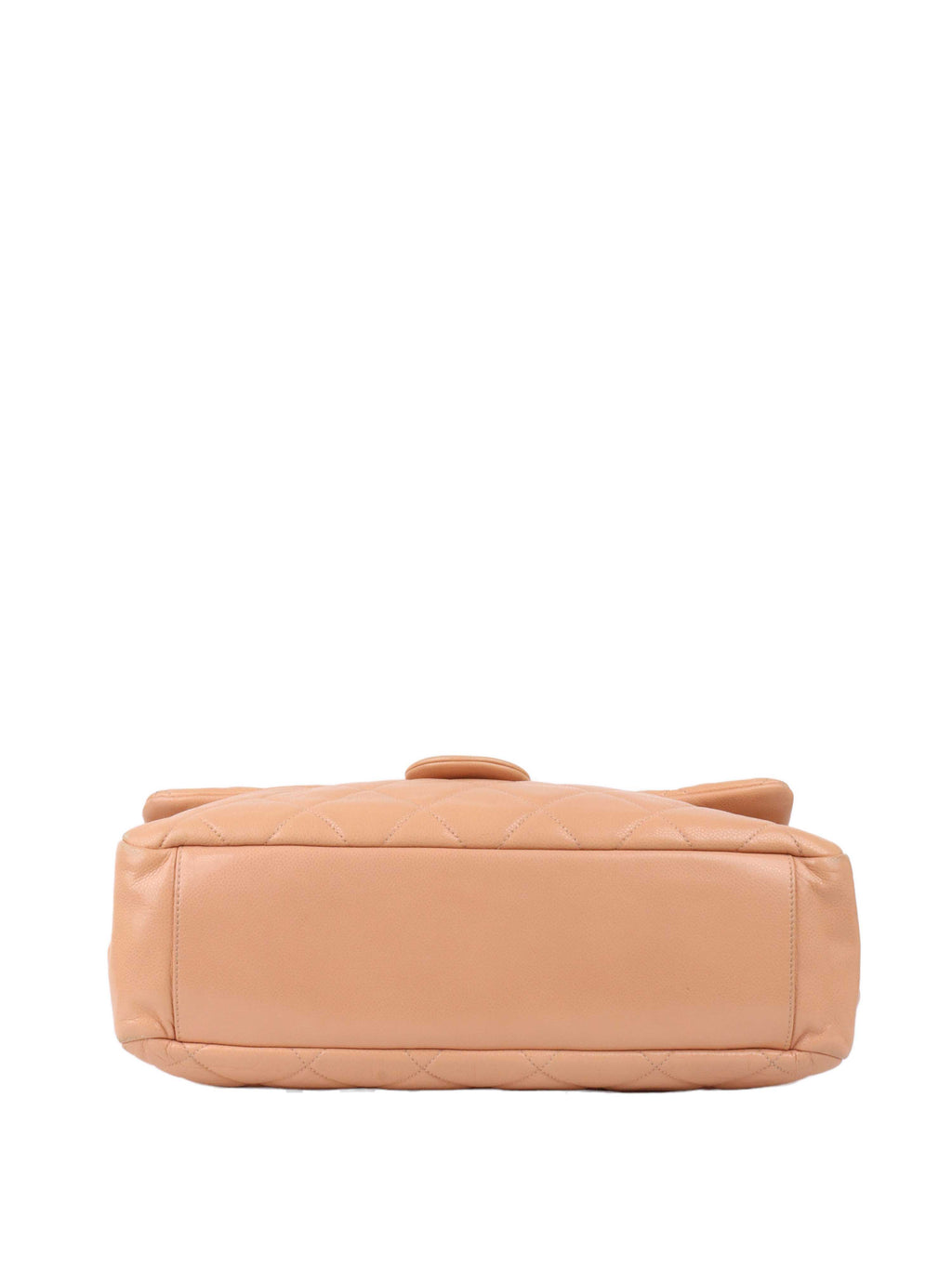 CHNL -  Patent Salmon Leather Shoulder Bag.