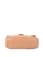 CHNL -  Patent Salmon Leather Shoulder Bag.