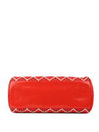 CHNL -  Limited Edition Red Patent & Tweed Double Chain Tote