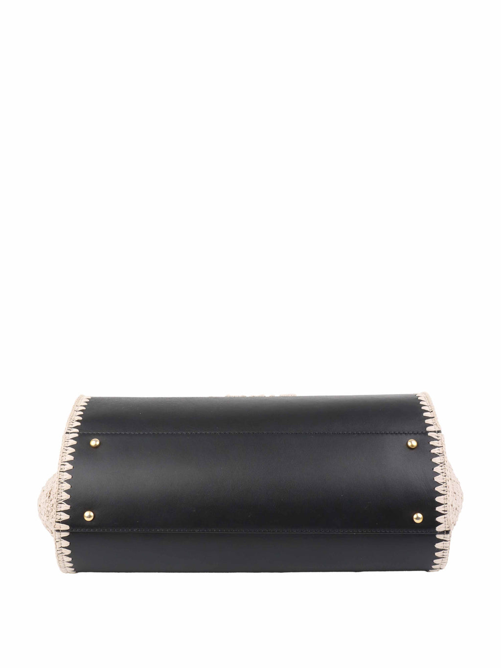 CHNL -  Black & Raffia Deauville Tote.