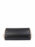 CHNL -  Black & Raffia Deauville Tote.