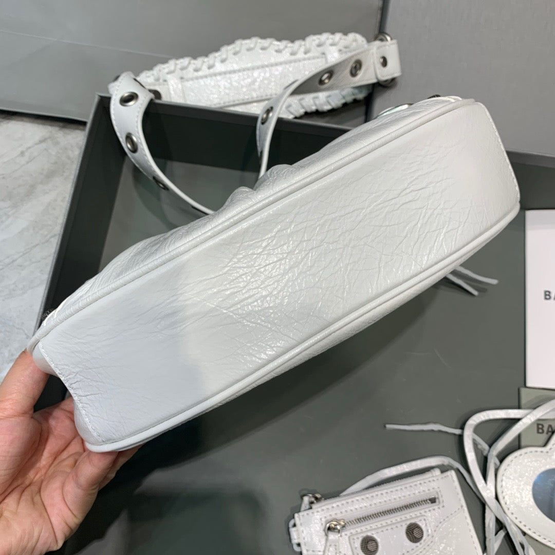 BLN-Ciaga Le Cagole XS Shoulder Bag In Light White, For Women,  Bags 10.2in/26LO 6713091VG9Y9104