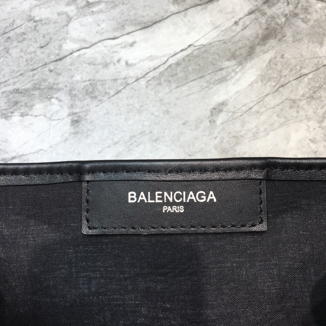 BLN-Ciaga Navy Small Cabas Tote Bag In Black, For Women,  Bags 18.5in/47LO 3399332HH3N9260