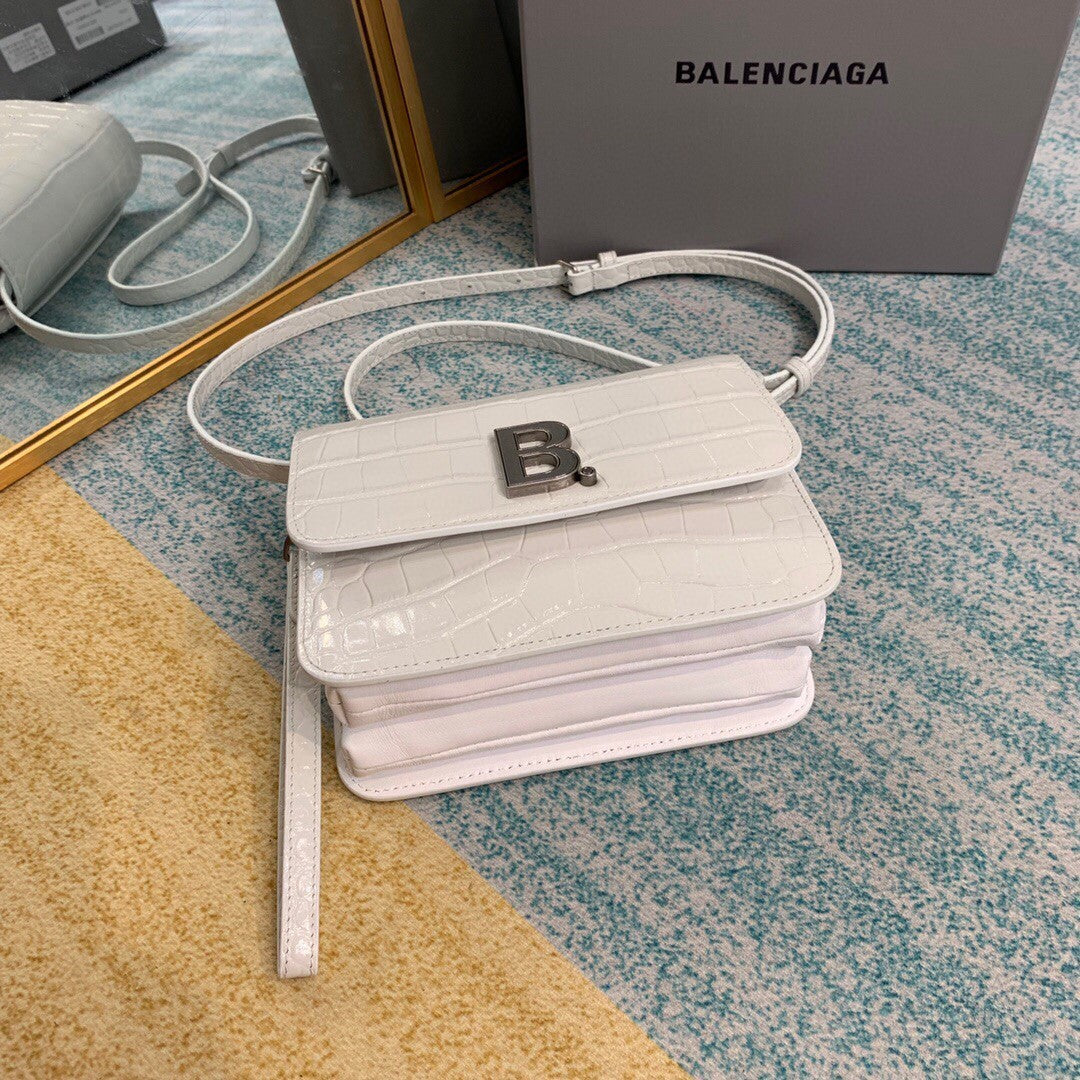 BLN-Ciaga Bolso Bandolera B In White, For Women,  Bags 7in/18LO