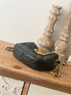 CHL - Small Hobo Bag Gold Hardware Black For Women Handbags, Shoulder Bags 7.5in/19LO