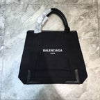 BLN-Ciaga Navy Medium Cabas Tote Bag In Black, For Women,  Bags 14.1in/36LO