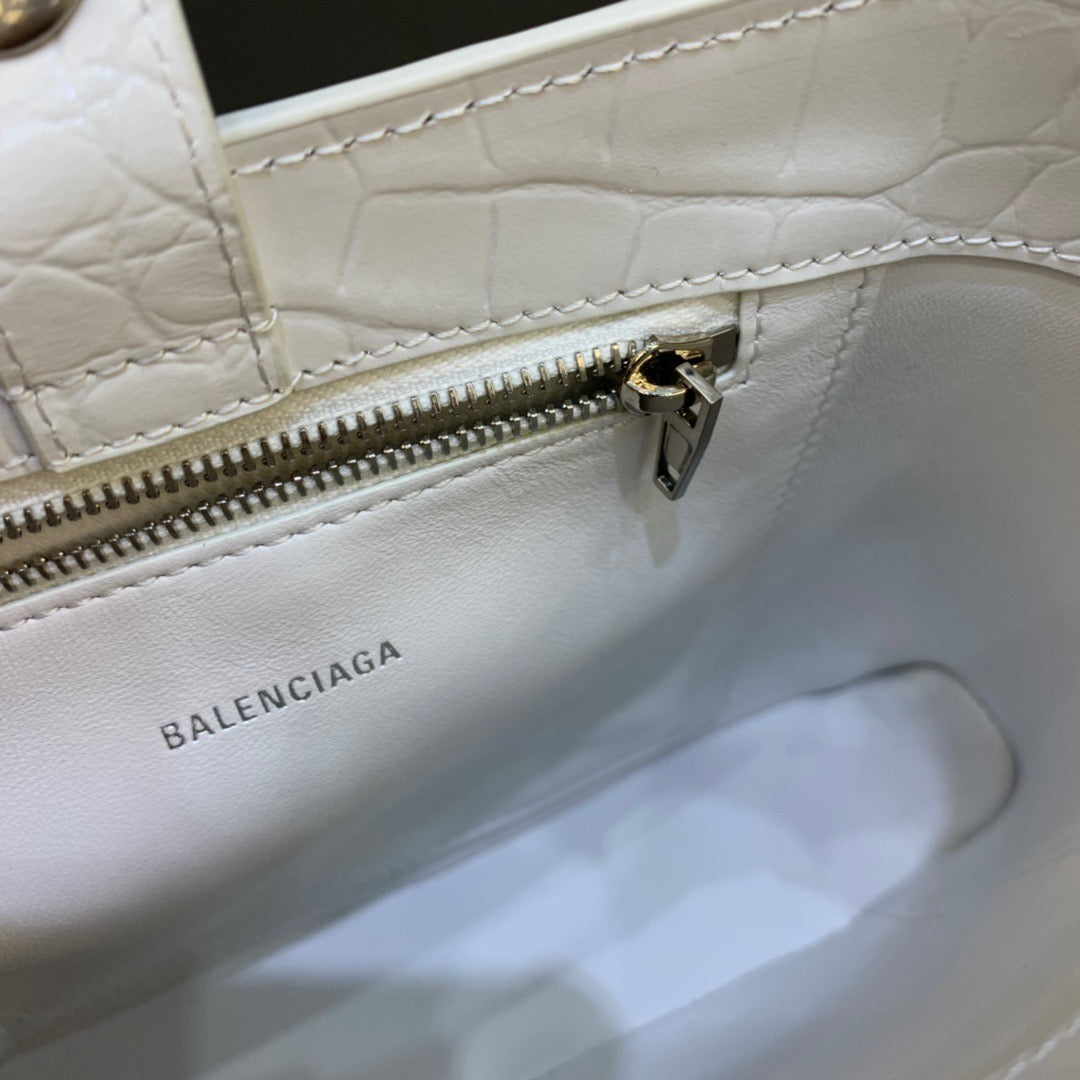 BLN-Ciaga XX Small Hobo Bag In White, For Women,  Bags 7.8in/20LO 6955892108Y9001