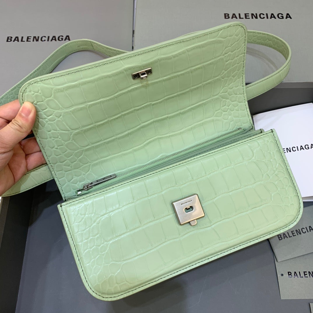 BLN-Ciaga Gossip Small Shoulder Bag Light Green, For Women,  Bags 9.1in/23LO