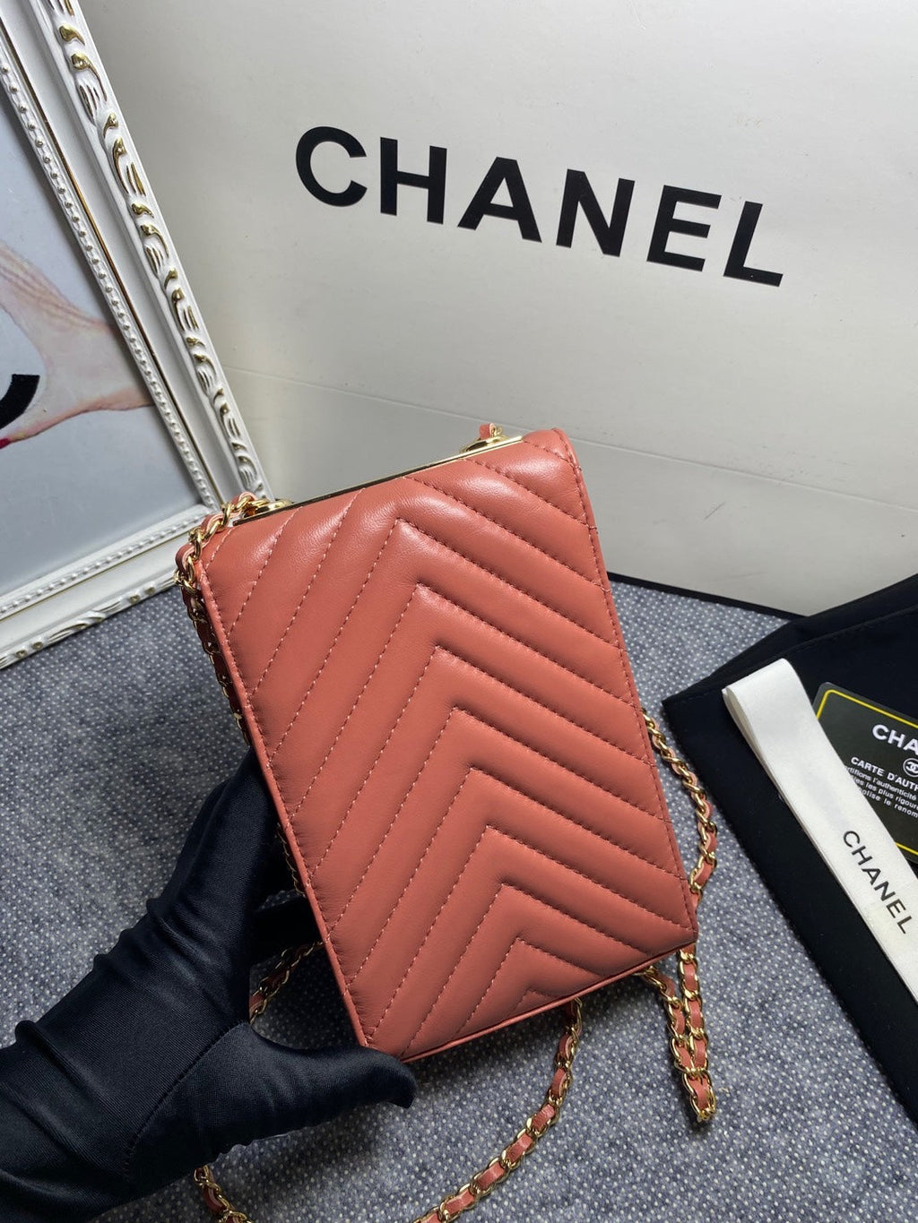CHL -  Chevron Trendy CHL -  Phone Nude Bag For Women 18LO/7in