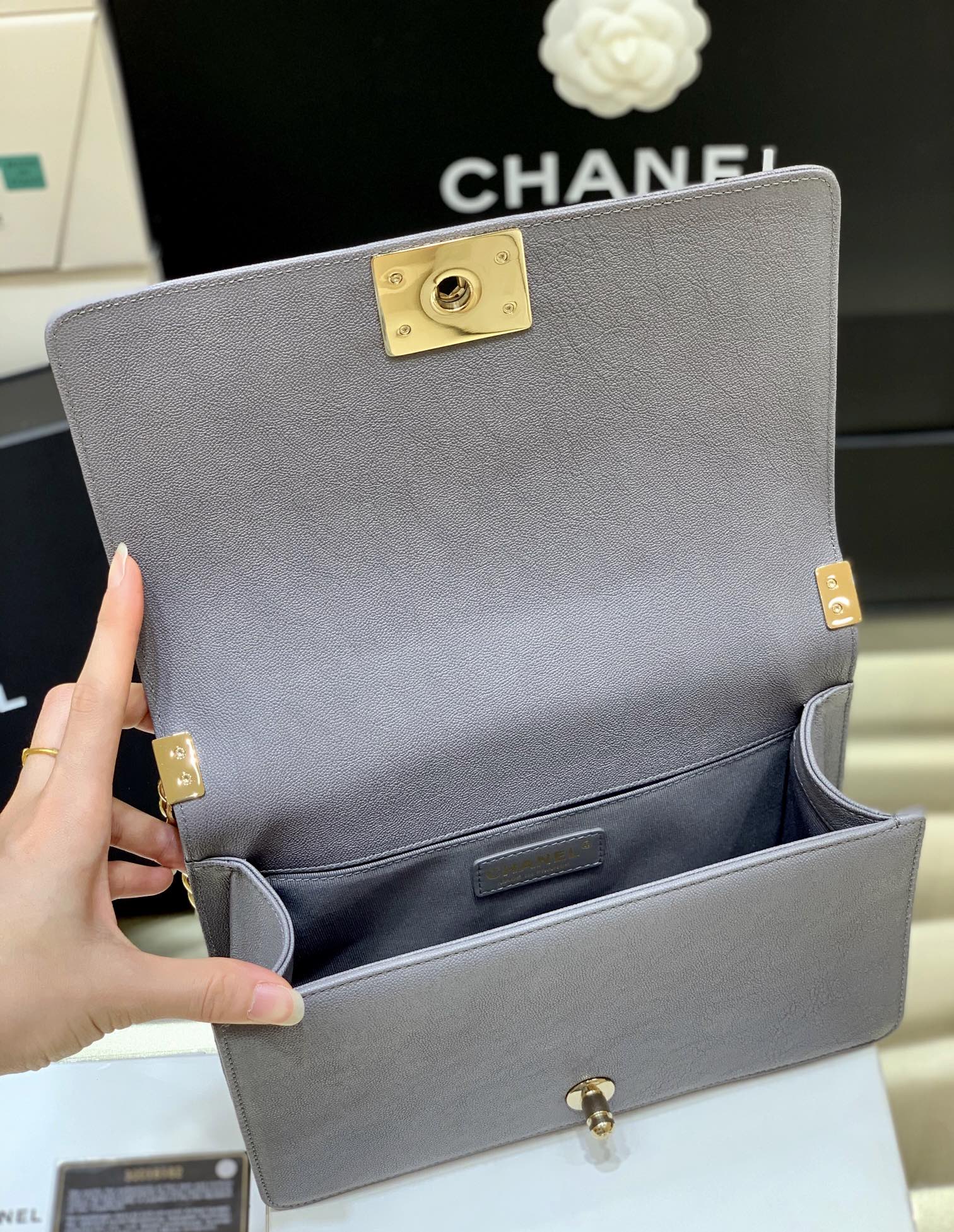 CHL -  Boy Handbag Gold Toned Hardware For Women 9.8in/25LO