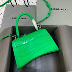 BLN-Ciaga Hourglass Small Handbag In Bright Green, For Women,  Bags 9in/23LO