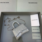 BLN-Ciaga Hourglass Mini Handbag With Chain In Grey, For Women,  Bags 4.7in/12LO