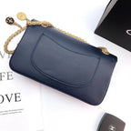 CHL - Maroon Medallion Nude Reissue 2.55 Classic 225 Flap Navy Blue Bag For Women 24LO/9.4in
