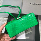 BLN-Ciaga Hourglass XS Handbag In Bright Green, For Women,  Bags 7.4in/19LO