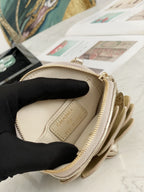 CHL -  Camellia Clutch With Chain Gold Bag For Women 11LO/4in