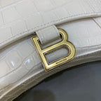 BLN-Ciaga Hourglass Wallet On Chain in White, For Women,  Bags 9in/23LO